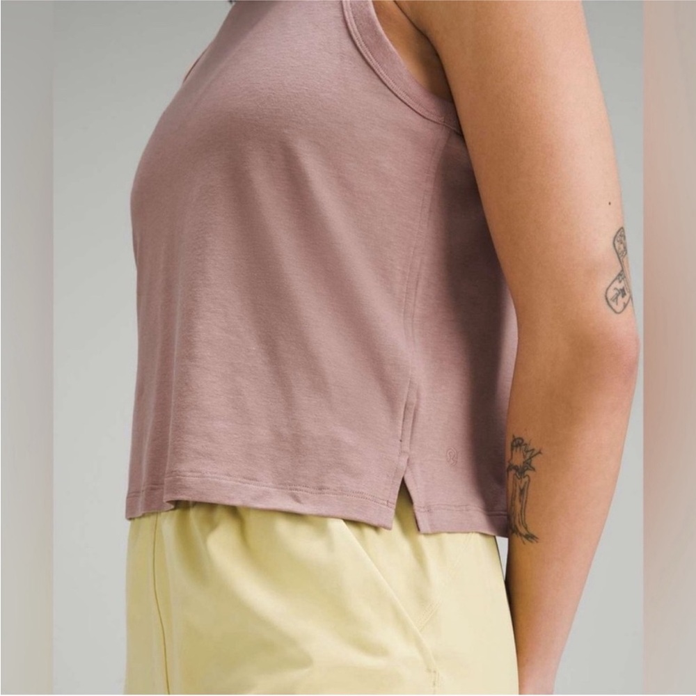 Lululemon Classic-Fit Cotton-Blend Tank Top Size 14 Twilight Glow NWT - Picture 15 of 15
